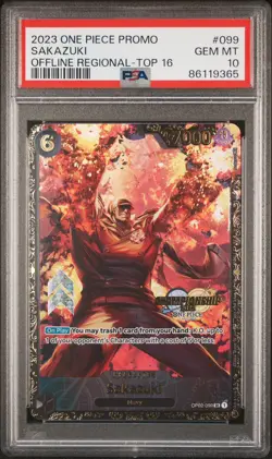 Sakazuki Psa 10 2023 Regional Championship Top 16 Prize One Piece Card Game Ccg - Image 2