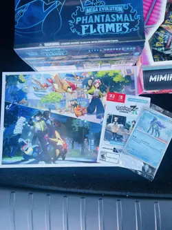 Pokemon Phantasmal Flames ETB Box - FACTORY SEALED in Hand + promo Card - Image 2