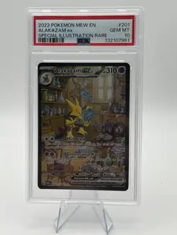 PSA Gem Mint 10 Pokemon Alakazam EX TCG Scarlet Violet-151 Holo Ultra Rare Card - Image 2