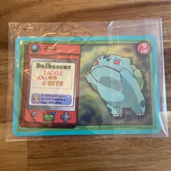 Bulbasaur Tackle Leech Seed Jr Adventure Game Card Pokemon Nintendo 1999 - Image 2