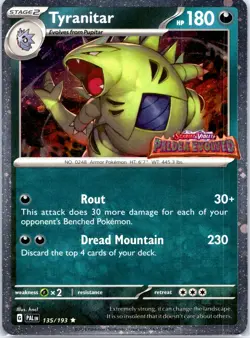 Tyranitar (Paldea Evolved Stamp) Promo Miscellaneous Cards & Products 135/193 NM - Image 1