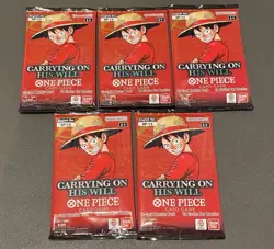 One Piece Card Game OP13 Carrying On His Will x5 Booster Packs English - Image 1
