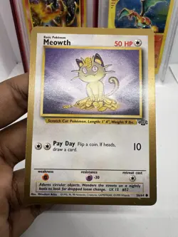 Meowth Gold Border Fruit Roll Up Promo 56/64 Pokemon TCG RARE NM - Image 1