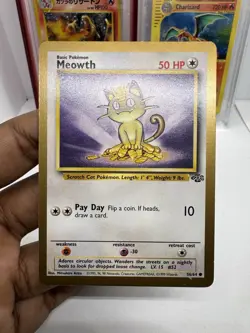 Meowth Gold Border Fruit Roll Up Promo 56/64 Pokemon TCG RARE NM - Image 2
