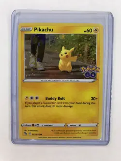 Pikachu - 027/078 - Pokemon Go Cosmos Holo Promo Pokemon Go NM - Image 1