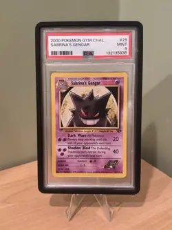 Pokemon TCG PSA 9 2000 Unlimited Sabrina's Gengar Gym Challenge 29/132 - Image 1