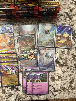 Pokemon Mega Evolution Booster Box OPENED All Bulk Included 113 PACKS TOTAL OPEN - Image 3