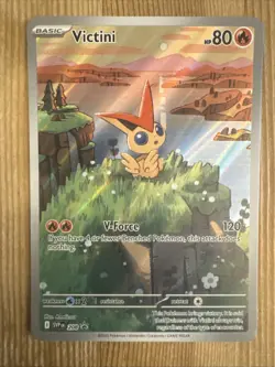 Victini SVP208 Illustration Rare Black Star Promo Holo Pokemon TGC 2025 NM - Image 1