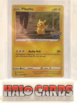 PACK FRESH Pikachu - 027/078 - Pokemon Go Cosmos Holo Promo Pokemon Go NINT Q - Image 1