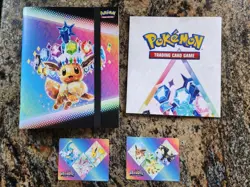 Pokemon TCG - Prismatic Evolutions Eevee Binder, Poster & Stickers NO PACKS - Image 1
