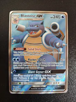 Blastoise GX SM189 Sm Black Star Promo Pokemon - Full Art Holo LP-NM - Image 1