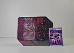 Pokemon TCG Destined Rivals Team Rocket's Mewtwo ex Tin - New (with small dent) - Image 1