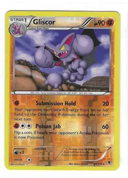 Pokemon --- GLISCOR --- XY Phantom Forces! REVERSE HOLO! NM/Mint! 47/119 - Image 3