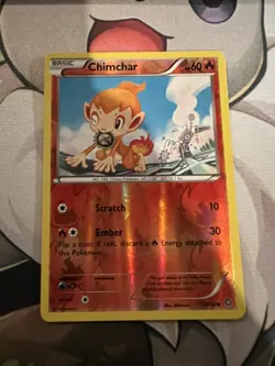 Chimchar 18/114 Reverse Holo Pokemon Steam Siege 2016 Common Near Mint + - Image 1
