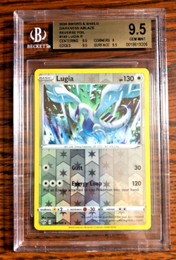 Lugia Reverse Holo #140 - BGS GEM MINT 9.5 - 2020 Darkness Ablaze - Pokemon TCG - Image 1