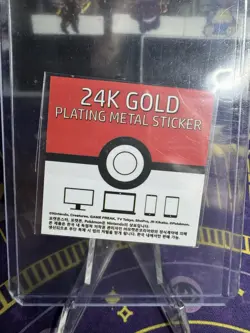 Flareon 24k Gold Plated Pokemon Sticker Korean Striking Popping Candy - Image 2