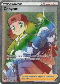 Copycat 222/203 Full Art Secret Rare SWSH07: Evolving Skies NM Pokemon - Image 1