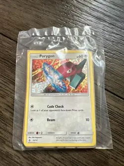 Pokemon Porygon 12/12 Holo Promo Card McDonald's 2018 Sealed Condition - Image 1
