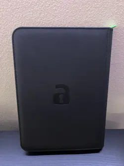 VaultX Premium Exo-TecR Black Zip Binder 9 Pocket Trading Card Holds 360 - Image 3