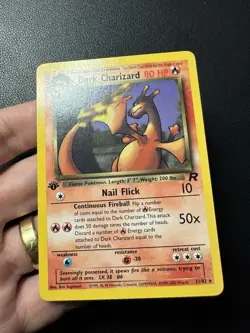 Dark Charizard 21/82 1st Edition Non 1999-2000 Team Rocket Pokemon Card TCG NM-M - Image 2