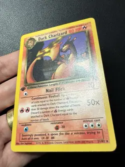 Dark Charizard 21/82 1st Edition Non 1999-2000 Team Rocket Pokemon Card TCG NM-M - Image 4