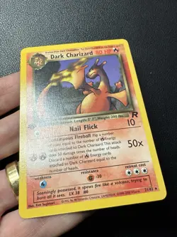 Dark Charizard 21/82 1st Edition Non 1999-2000 Team Rocket Pokemon Card TCG NM-M - Image 5