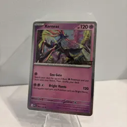 Xerneas 064/132 Mega Evolution Stamped Best Buy Promo Pokemon Card SEALED - Image 1