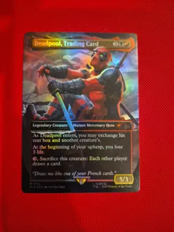 Deadpool, Trading Card (Rainbow Foil) Secret Lair Drop Foil - Image 1