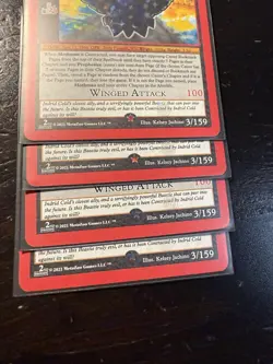 x4: Metazoo CN2 Mothman TCG Card Lot RH & FH CCG Holo Foil - Image 3