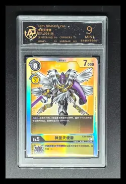2021 DIGIMON cards CHN. Holy Angemon EX1-029 SR RPA 9 MINT - Image 1