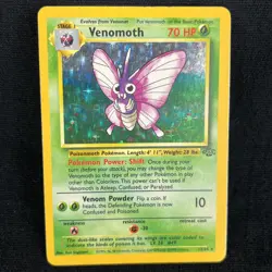 Pokemon TCG Venomoth Holo Unlimited Rare Card 13/64 Jungle Base Set - Image 2