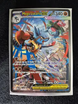 Mega Lucario Ex Alternate Art 179/132 Mega Evolution Secret Rare Pokemon Card NM - Image 1