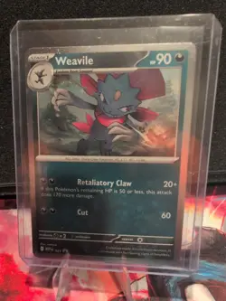 Tcg Pokemon TCG Phantasmal Flames Weavile Promo Card 21 Black ? Promo NM - Image 1