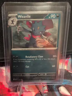 Tcg Pokemon TCG Phantasmal Flames Weavile Promo Card 21 Black ? Promo NM - Image 2