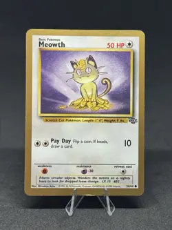 Pokemon Meowth - (Gold Bordered Promo) 56/64 Miscellaneous Cards & Products - Image 1