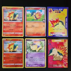 Pokemon Cyndaquil, Quilava, & Typglosion x15 Card Lot Bundle - Image 1