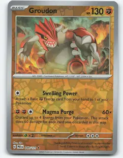 Groudon #049/131 Reverse Holo Pokemon Card SV: Prismatic Evolutions - Image 1