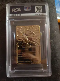 1999 Burger King Pokemon Charizard Golden Card PSA Nm-mt 8 - Image 2