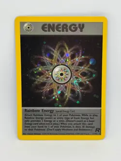 Pokemon Card Rainbow Energy 18/72 Team Rocket HOLO RARE - LP - Image 1