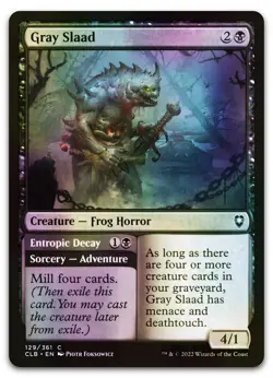 Gray Slaad #129 (Foil) (NM) Baldur's Gate CLB Magic MTG - Image 1