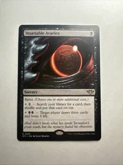 Insatiable Avarice - OTJ 91 - Regular Near Mint - Image 1