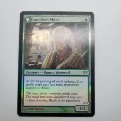 Lambholt Elder / Silverpelt Werewolf Foil x1 - Dark Ascension - MTG - Near Mint - Image 2