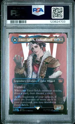 4703 Hades Emet-Selch 2025 MTG Final Fantasy #0539 Surge Foil PSA 10 - Image 2