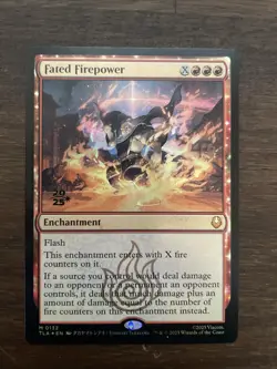 MTG The Last Airbender Mythic Prerelease FOIL FATED FIREPOWER - Image 1