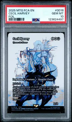 4497 Cecil Harvey 2025 MTG Final Fantasy FCA #0018 Foil PSA 10 - Image 1
