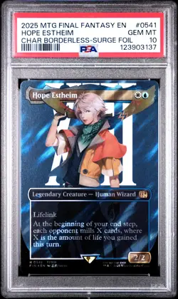 3137 Hope Estheim 2025 MTG Final Fantasy #0541 Surge Foil PSA 10 - Image 1