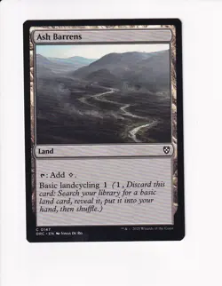 MAGIC THE GATHERING MTG COMMANDER: AETHERDRIFT ASH BARRENS - Image 1