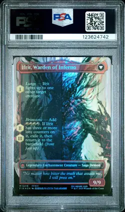4742 Clive Ifrit Dominant 2025 MTG Final Fantasy #0318 Artist Foil PSA 10 - Image 2