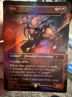 Ifrit - Fury 🔥 (Rainbow 🌈 Foil) MTG Secret Lair Drop Foil - Image 1