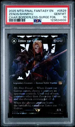 4939 Zenos yae Galvus Shinryu 2025 MTG Final Fantasy #0529 Surge Foil PSA 10 - Image 1